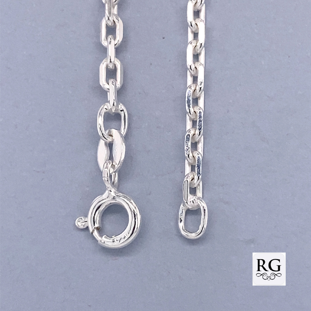 925 ANCHOR LINK BRACELET+CHAIN - 2.6MM <br/>M15593 - Image 2