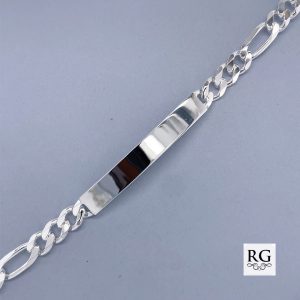 925 ID 3X1 FIGARO BRACELET - 5.9MM - 18CM - 11.3g <br/>M15604.18