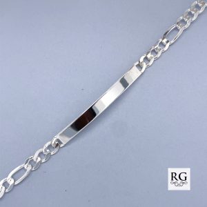 925 ID 3X1 FIGARO BRACELET - 4.5MM - 21CM - 8.3g <br/>M15605.21