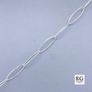 925 OVAL RND WIRE ROLO BRACELET+CHAIN - 5.5MM <br/>M15606
