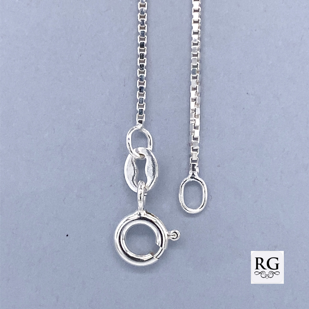 925 BOX CHAIN - 1MM <br/>M15609 - Image 2