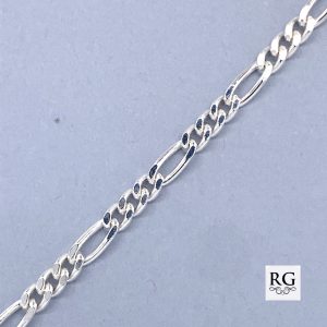 925 3X1 FIGARO BRACELET+CHAIN - 2.7MM <br/>M15612
