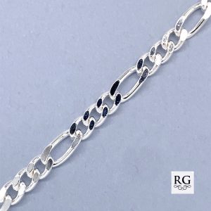 925 3X1 FIGARO BRACELET+CHAIN - 3.5MM <br/>M15613