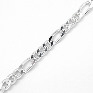 925 3X1 FIGARO BRACELET+CHAIN - 3.5MM <br/>M15613