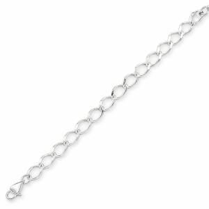 925 OVAL CURB CHARM BRACELET - 5.2MM - 19CM - 4.7g <br/>M15623.19