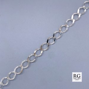 925 OVAL CURB LINK BRACELET - 6.5MM - 19CM - 6.34g <br/>M15624.19