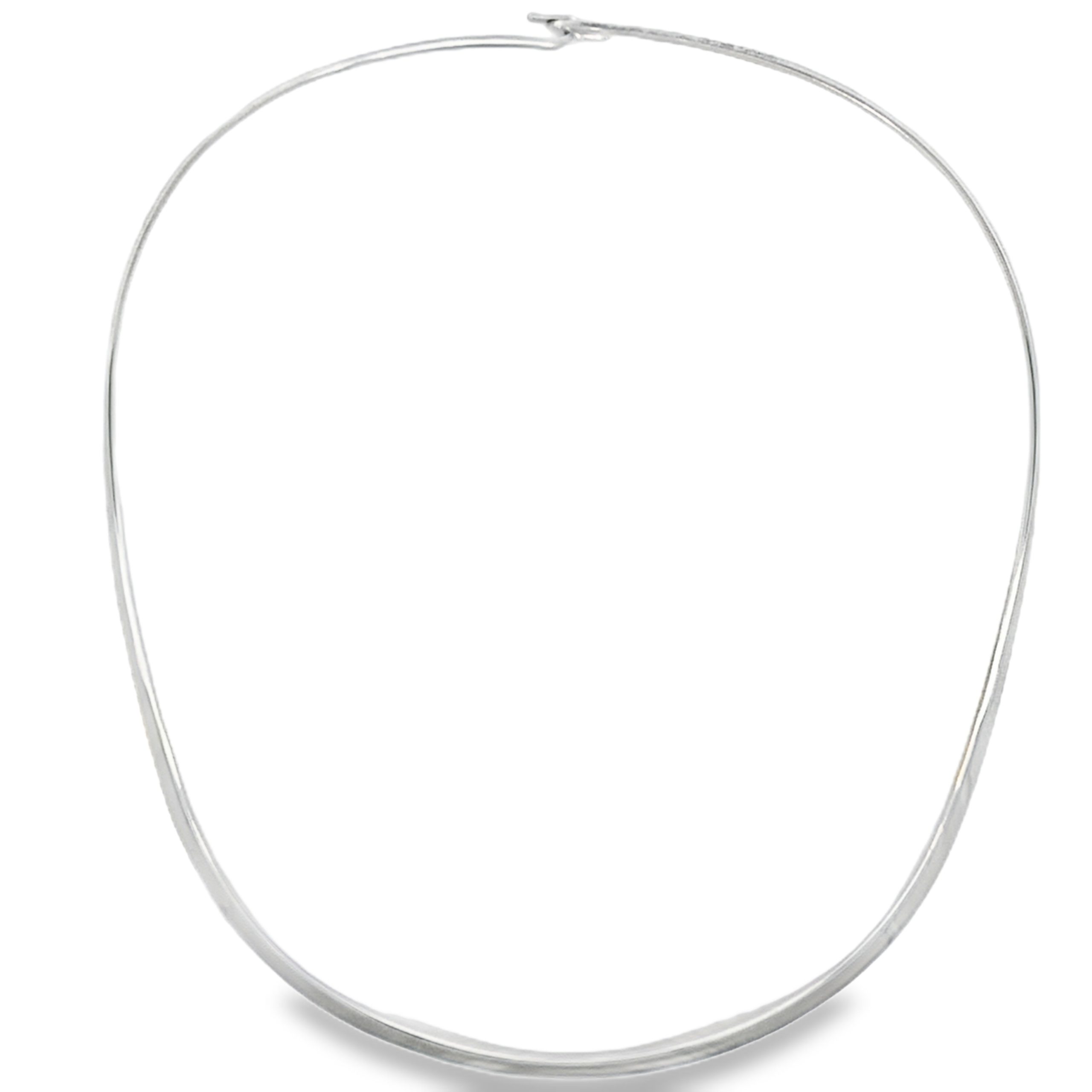 925 PLAIN SOLID CHOKER - 4MM - 45CM - 19.7g <br/>M15638 - Image 2