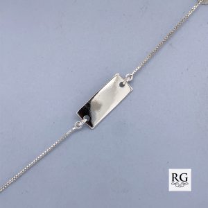 925 ID BOX BRACELET - 8.5+1MM - 2.98g - 17CM <br/>M15649.17