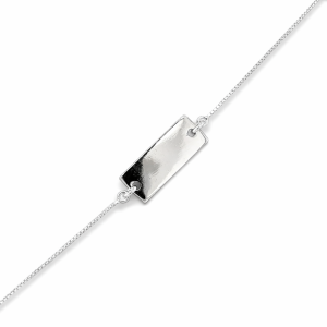 925 ID BOX BRACELET - 8.5+1MM - 2.98g - 17CM <br/>M15649.17