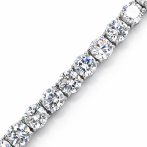 925 CZ PAVE CLAW SET TENNIS BRAC 5.2MM 22CM  17.8g <br/>M15653.22