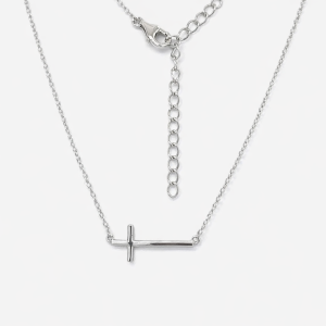 925 PLAIN CROSS ON ANCHOR CHAIN - 8+1.2 - 1.7g <br/>M15673.45
