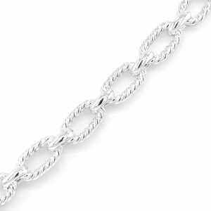 925 ROPE+PLAIN OVAL LINK BRAC+CHAIN - 11MM <br/>M15683