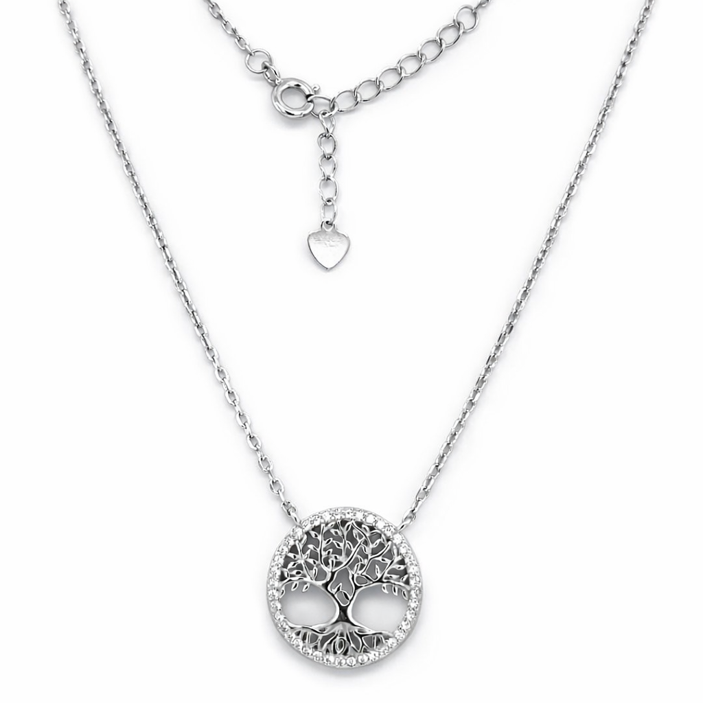 925 CZ PAVE TREE OF LIFE ANCHOR CHAIN - 16MM 2.9g <br/>M15762.42