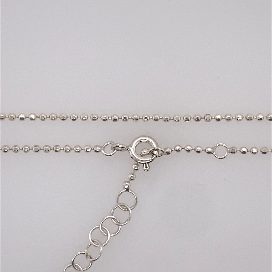 925 BALLS LINK ANKLE CHAIN - 1.5MM <br/>M15768.24 - Image 2