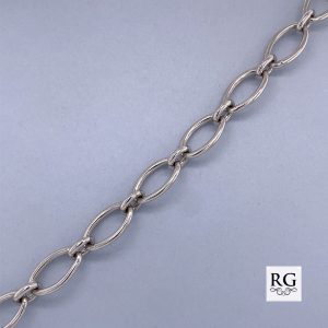925 RH PL OVAL+RND LINK BRACELET - 8MM - 12.3g <br/>M15816.19