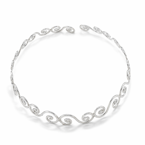 925 OPEN CUT SPIRAL CHOCKER - 15MM - 37.4g <br/>M15820