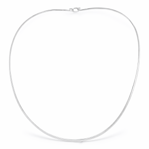 925 PLAIN OVAL WIRE HOOK CLASP CHOCKER - 3MM <br/>M15823