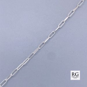 925 PAPERCLIP LINK BRACELET+CHAIN - 2.3MM <br/>M15836