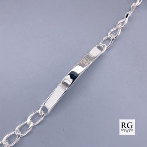 925 ID CURB LINK BRACELET - 5MM - 12.7g <br/>M15838.22