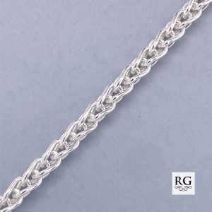 925 WHEAT LINK BRACELET+CHAIN - 3.4MM <br/>M15839