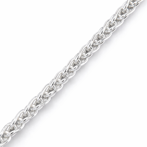 925 WHEAT LINK BRACELET+CHAIN - 3.4MM <br/>M15839