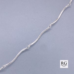 925 PLAIN TWIST LONG BARS CHAIN - 1.5MM - 7.5g <br/>M15841.45+5