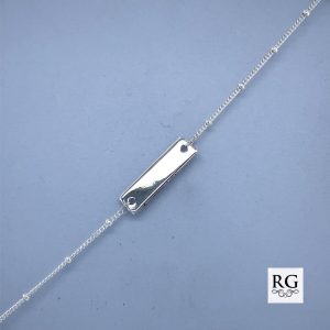 925 RECT DISC ON CURB BALLS CHAIN - 5+2MM - 3.7g <br/>M15843.40+5