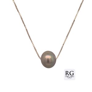 925 GREY FW PEARL ON BOX CHAIN - 10MM+0.7MM <br/>M15847.40