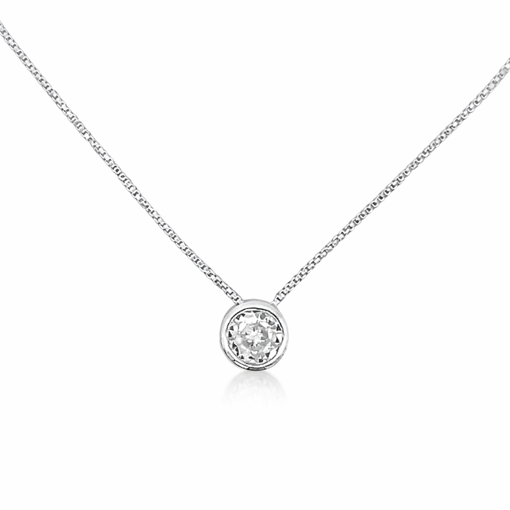 925 SLIDING TUBE SET RND CZ ON BOX CHAIN 7MM 1.9g <br/>M15872.40+3