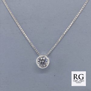 925 SLIDING TUBE SET CZ RND ON BOX CHAIN - 6MM <br/>M15872.45+5