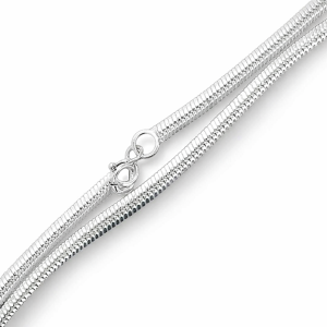 925 FLAT HERRINGBONE CHAIN - 3MM <br/>M15909
