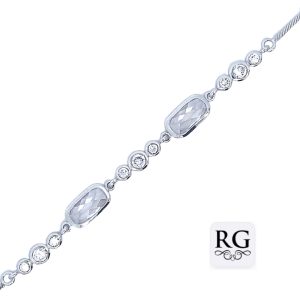 925 RND+OVAL FACETED TUBE SET BRAC - 7MM - 7.7g <br/>M15912.16+5