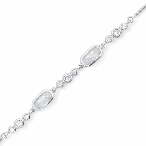 925 RND+OVAL FACETED TUBE SET BRAC - 7MM - 7.7g <br/>M15912.16+5