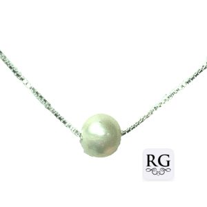 925 FW PEARL ON BOX CHAIN - 6MM  <br/>M15917.40+5