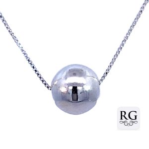 925 SLIDING PLAIN BALL ON BOX CHAIN - 10MM <br/>M15920.40+5