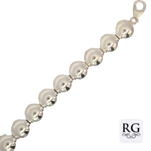 925 HOLLOW BALLS BRACELET - 10MM - 19CM - 23g <br/>M15935.19