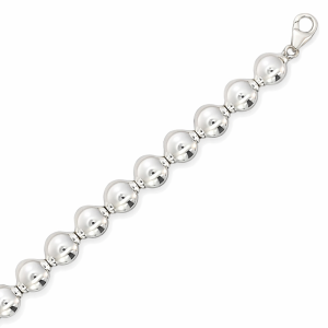 925 HOLLOW BALLS BRACELET - 10MM - 19CM - 23g <br/>M15935.19