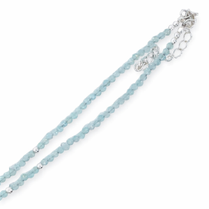925 AMAZONITE+BALLS CHAIN - 2MM <br/>M15956.41+5