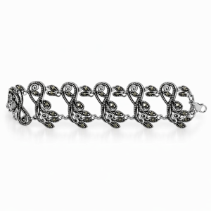 925 MARCASITE VINTAGE ART DECO BRAC - 28MM - 30.3g <br/>M15966.19
