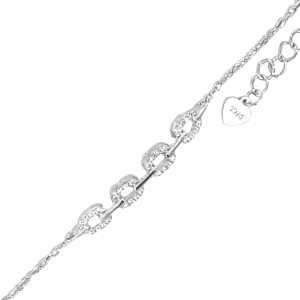 925 OPEN CUT CZ PAVE SQ'S ANCHOR BRAC  4+1.3 1.85g <br/>M15979.16+3