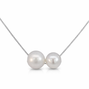925 SLIDING DBL FW PEARLS ON BOX CHAIN - 10+8+0.8 <br/>M16003.40+3