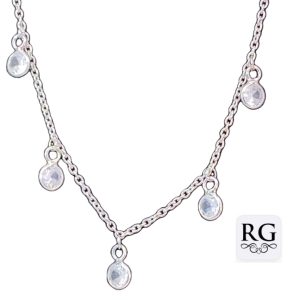925 6X TUBE SET CZ'S ON ANCHOR BRACELET - 4+1.3MM <br/>M16004.16+3