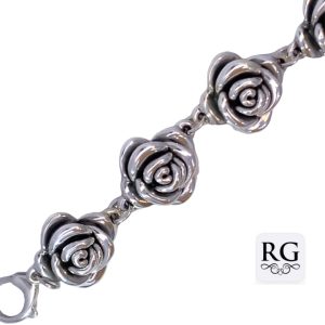 925 OXI ELECTROFORM 6X ROSES BRAC - 25MM - 23.4g <br/>M16007.21