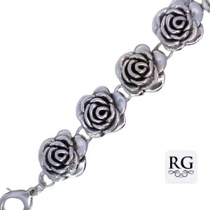 925 OXI ELECTROFORM 7X ROSES BRAC - 22MM - 25.7g <br/>M16008.20