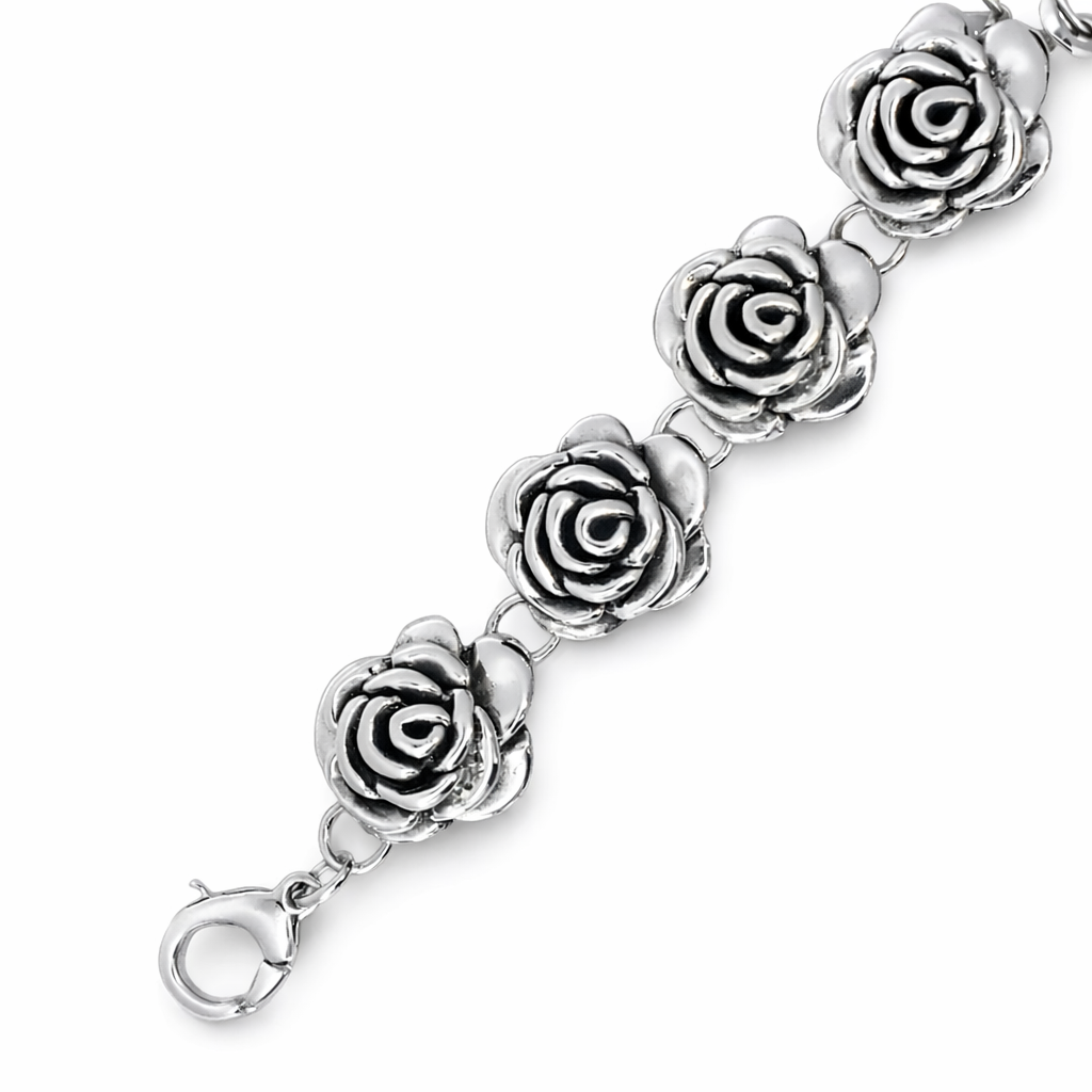 925 OXI ELECTROFORM 7X ROSES BRAC - 22MM - 25.7g <br/>M16008.20