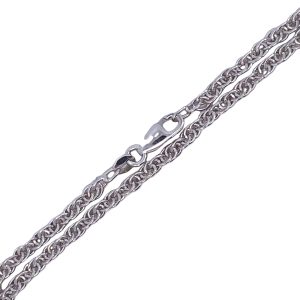 925 RH PL LOOSE ROPE BRACELET+CHAIN - 3.2MM  <br/>M16020