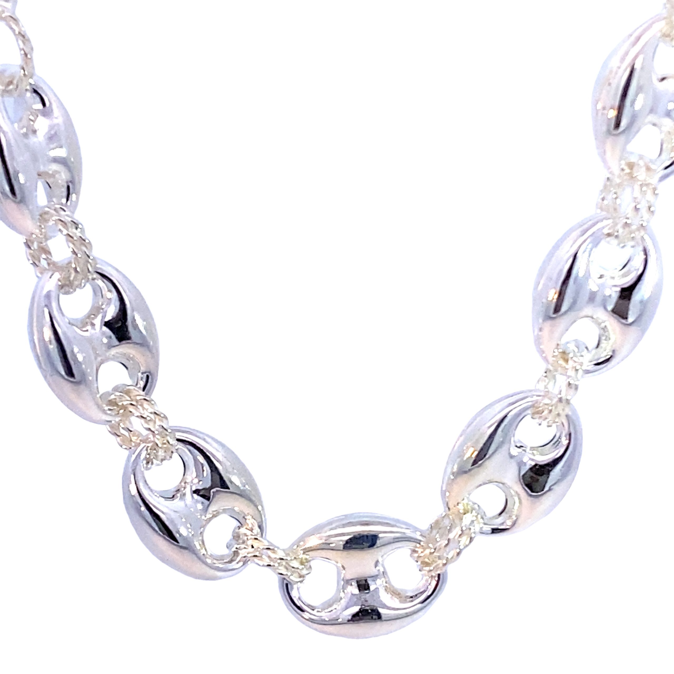 925 HOL GUCCI+DBL ROPE LINK BRAC+CHAIN - 14MM <br/>M16022 - Image 2