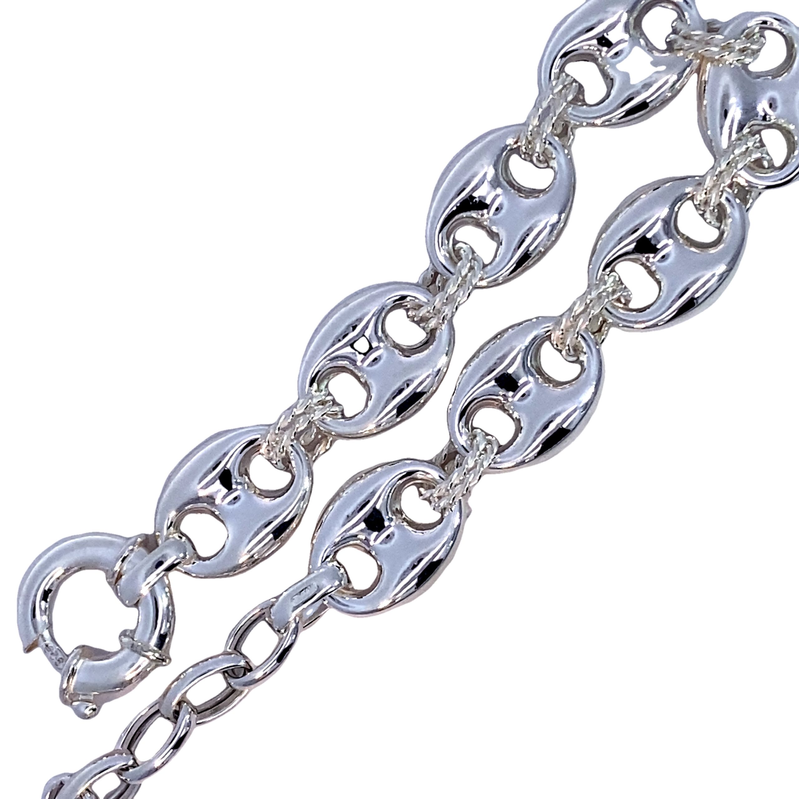 925 HOL GUCCI+DBL ROPE LINK BRAC+CHAIN - 14MM <br/>M16022