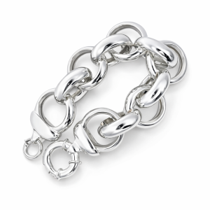925 BULKY BELCHER BRACELET+CHAIN - 23X7MM <br/>M16024