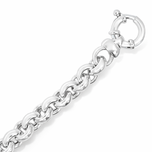 925 BELCHER BRACELET+CHAIN - 11MM <br/>M16043